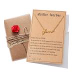 【並行輸入品】Qupzsen TSインスパイアネックレス 女性用 スウィフティーズ アルバムミュージック All too well Fearle