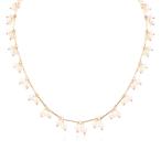 ゴールドパールネックレスレディース...