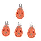 ショッピングsailing 【並行輸入品】BESPORTBLE 4pcs Sailing Pulley Sailboat Pulley Block Sailboat Ny