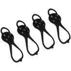 [ параллель импортные товары ]LBTODH 2 Pairs Non Slip Gripper Spikes Black Anti Slip Traction