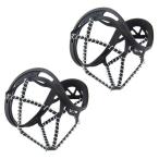 [ параллель импортные товары ]Ice Grips for Shoes Crampons Ice Cleats Traction Grips Anti Slip