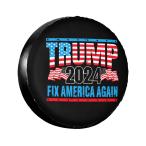 [ параллель импортные товары ]Trump 2024 Fix America Again Tire Covers Universal Spare Tire Co