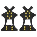 [ параллель импортные товары ]10 Studs Antiskid Snow Ice Climbing Shoe Spikes for Outdoor Wint