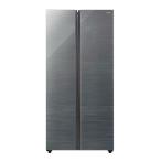 アクア 冷蔵庫 475L 観音開き 2ドア 幅83.5cm ガラスドア タッチパネル Panorama Open AQR-SBS48R シルバー系