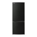 東芝 冷蔵庫 153L 右開き 2ドア 幅47.9cm 一人暮し向け 静音設計 うるおいラップ野菜室 耐熱トップテーブル GR-W15BS ブラック系