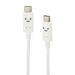 �G���R�� MPA-CCF10WF Type-C�P�[�u�� Type-C to Type-C 1m PD 60W RoHS�w�ߏ��� ���낿���(�z���C�g�~�u���b�N)