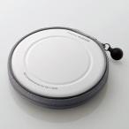ケース エレコム CD DVD CCD-H12WH CD／DVDファスナーケース 12枚収納 ホワイト