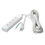 バッファロー BSTAPST3420WH 3ピン式電源タップ 4個口タイプ 2m ホワイト