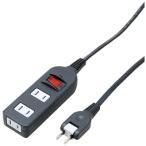 ヤザワ Y02BKNS313BK ノイズフィルター集中スイッチ付タップ 3個口 3m 黒