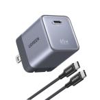 UGREEN 75813 UGREEN Nexode Air быстрое зарядное устройство 1 порт 65W мощность GaN chip принятие мир самый маленький Class USB-C кабель есть Space серый 