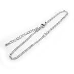  нержавеющая сталь цепь ножной браслет 2.2mm ширина плоский цепь &amp;3.1mm маленький бобы цепь 