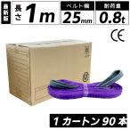 スリングベルト 1m 800kg 25mm ベルトスリング 玉掛け 90本 引っ越し 大量 吊り具 荷重表 種類 運搬用ベルト 運搬用スリング 吊具  爆買