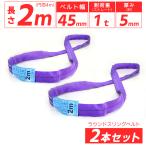 2本セット エンドレス スリング 2m 1000kg 単品 ラウンドスリング スリングベルト玉掛けスリング 運搬用ベルト 運搬用スリング 吊り具  爆買