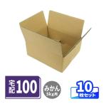 ダンボール 段ボール箱 100サイズ 宅配 発送 みかん5kg用 10枚 |365×310×140mm(0459)