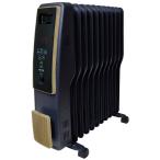 オイルヒーター ヒーター 小型 電気代 デジタル表示 おしゃれ 安い 省エネ TEKNOS 11枚フィン 木目調 TOH-D1110NB (D)(B)