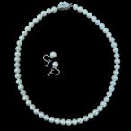  Tasaki Shinju TASAKI жемчуг колье серьги 2 позиций комплект Silver S печать жемчуг ширина :7.26mm 7.92mm полная масса 36.5g