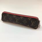 LOUIS VUITTON Louis Vuitton монограмма tu разрозненный *e Liza спальное место пенал светло-коричневый тон × красный серия GI0009