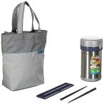 象印マホービン SL-NC09-ST ステンレスシルバー 保温弁当箱 約0.6合 バッグつき ステンレスランチジャー 電子レンジ対応