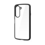 エレコム PM-F251TSLFCBK ブラック arrows Alpha (F-51F) ケース カバー 透明 耐衝撃 衝撃吸収 ストラップホール付き