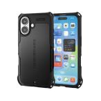エレコム PM-A24AZEROBK iPhone 16 ケース 6.1インチ 衝撃吸収 ZEROSHOCK ブラック ELECOM