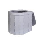  простой туалет портативный серый ((S