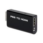 PS2 HDMI 変換 アダプタ ブラック コンバーター PlayStation2 プレステ2 簡単接続 ゲーム  ((C