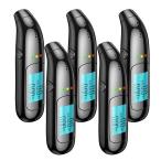  алкоголь контрольно-измерительный прибор для бизнеса USB заряжающийся для бытового использования высокая точность алкоголь детектор 5 шт. комплект маленький размер не контакт type алкоголь измерительный прибор дуть включено тип ((S