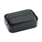 スケーター AFT8B  アルミふわっとタイトランチボックス ブラック 弁当箱 850ml SKATER