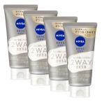 ショッピングニベア 4個セット 花王 ニベア クリアビューティー 2WAY美容洗顔 120g