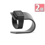 2 шт. комплект AppleWatch зарядка Apple часы беспроводной подставка aluminium модный крепкий серый ((S