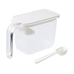 3個セット マーナ K736W ホワイト スプーン付き 調味料入れ キッチン収納 グッドロックコンテナ 湿気防止 パッキン付