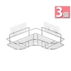 3 шт. комплект ванная подставка угол подставка место хранения подставка сверление не необходимо ванна подставка мощный склеивание из нержавеющей стали ванная кухня место хранения ((S