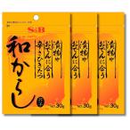 3個セット エスビー食品 漬物やおでんに合う辛さひきたつ和からし 30g