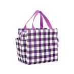 ランチバッグ 保冷バッグ パープル 保冷 撥水 お弁当 飲み物 お弁当袋 大きめ 大容量 保温 無地 おしゃれ ((S