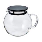 ショッピングハリオ ハリオ JPL-60-B ジャンピングリーフポット ブラック 600ml 日本製 HARIO ティーポット 丸型   食洗機対応 フィルター付き