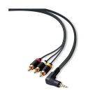  Elecom AV кабель стерео Mini штекер (L type 4 высшее ) - RCA вилка сетевого шнура 2.0m черный DH-MLWRY20BK