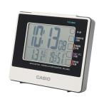 カシオ(カシオ) 目覚まし時計 電波 デジタル 生活環境 温度 湿度 カレンダー 表示 ホワイト H10.4×W11.5×D5cm DQL-260J-7JF