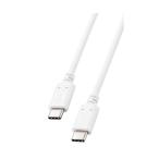  Elecom USB-C &amp; USB-C кабель 100W USB PD соответствует 50cm белый MPA-CC5P05WH