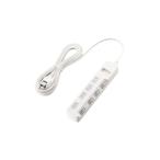 ショッピング延長コード エレコム 電源タップ 雷ガード 個別スイッチ ほこりシャッター付 4個口 5m ホワイト T-K6A-2450WH