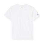 ショッピングチャンピオン tシャツ チャンピオン Tシャツ 半袖 丸首 綿100% COTTON USA ショートスリーブポケットTシャツ ベーシック C3-X357 メンズ ホワイト M