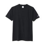 ショッピングチャンピオン tシャツ チャンピオン Tシャツ 半袖 丸首 綿100% COTTON USA ショートスリーブポケットTシャツ ベーシック C3-X357 メンズ ブラック L