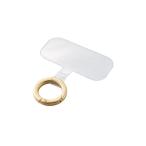 エレコム スマホ ストラップ ホルダー 1口タイプ ゴールド P-STHD1BRGD