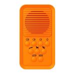 熊よけ ブザー ホーン 大音量 130db 熊除け 登山 ハイキング USB充電式 LEDライト 4段階音量切替 3種類のブザー音  オレンジ  ((S