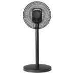 コイズミ 扇風機 DCモーター リモコン付き 風量9段階 首振り オン/オフタイマー付き ブラック KLF-30253/K