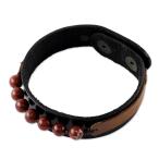 Novicaジャスパーレザービーズ...