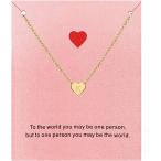 ショッピングイニシャル 【並行輸入品】Your Always チャーム ハート イニシャルネックレス レディース 14Kゴールド 小さなアルファベット文字ネックレス パーソナ