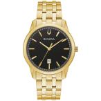 【並行輸入品】Bulova メンズ 腕時計 ブラック/ゴールドトーン Bulova Men's Classic Sutton 3 Hand Ca