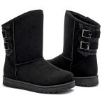 FRACORA Womens Winter Snow Boots Fur Lined Boots Winter Warm Mid 並行輸入品