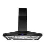 ショッピングRANGE 【並行輸入品】SNDOAS Range Hood Black,Wall Mounted Range Hood 30 inches,Black