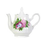 【並行輸入品】Porcelain Tea Brewer for Tea or Coffee Peony Porcelain Teapot 59